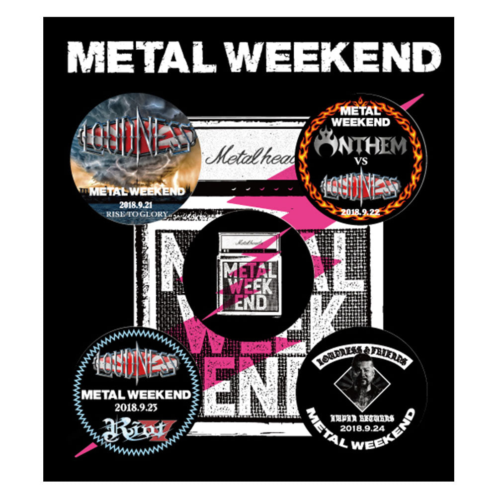 METAL WEEKEND 2018 / METAL WEEKEND Tin badges [Set of 5]