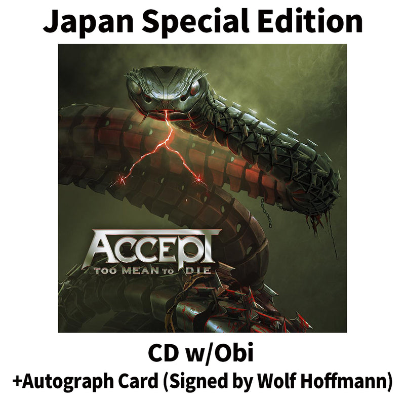 Too Mean To Die [CD+Autograph Card]【Japan Special Edition w/ OBI】